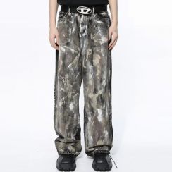 Vintage Colorway Camouflage Casual Jeans